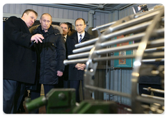 Prime Minister Vladimir Putin visiting the ZiO-Podolsk Machine-Building Plant in Moscow Region|4 march, 2009|14:00