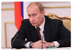 Prime Minister Vladimir Putin holding a meeting of the Government Presidium|5 march, 2009|17:00