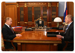 Vladimir Putin meeting with Head of the Federal Agency for Fisheries Andrei Krainy|5 march, 2009|18:00