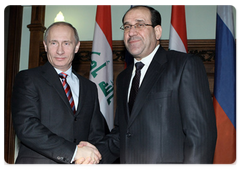 Prime Minister Vladimir Putin held the talks with Iraqi Prime Minister Nouri al-Maliki|10 april, 2009|13:37