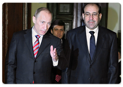 The one-on-one meeting between Prime Minister Vladimir Putin and Prime Minister Nouri al-Maliki was followed by extended Russian-Iraqi talks|10 april, 2009|15:29