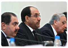 Iraqi Prime Minister Nouri al-Maliki during the talks with Prime Minister Vladimir Putin|10 april, 2009|15:29