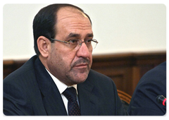 Iraqi Prime Minister Nouri al-Maliki during the talks with Prime Minister Vladimir Putin|10 april, 2009|15:29