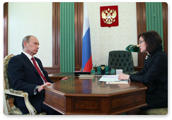 Prime Minister Vladimir Putin met with Economic Development Minister Elvira Nabiullina