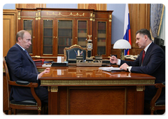 Vladimir Putin meeting with Udmurt President Alexander Volkov|20 april, 2009|17:09