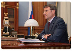 Sberbank President and Chairman of the Board German Gref meeting with Prime Minister Vladimir Putin|21 april, 2009|15:10