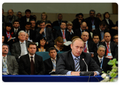 Prime Minister Vladimir Putin addressed the meeting of the SME Forum|22 april, 2009|15:10