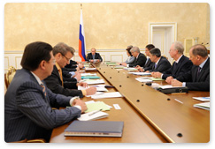 Vladimir Putin conducted a meeting on economic issues