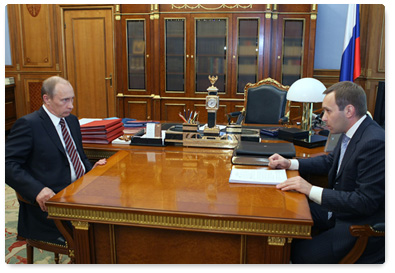 Prime Minister Vladimir Putin met with Kamchatka Territory Governor Alexei Kuzmitsky