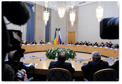 Prime Minister Vladimir Putin made a speech at a meeting of Russian-Ukrainian Committee on Economic Cooperation