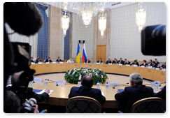 Prime Minister Vladimir Putin made a speech at a meeting of Russian-Ukrainian Committee on Economic Cooperation