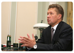 Gazprom CEO Alexei Miller meeting with Vladimir Putin|3 april, 2009|14:42