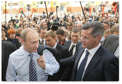 Prime Minister Vladimir Putin visited the Astrakhan centre