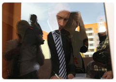 Prime Minister Vladimir Putin visiting the Astrakhan centre to see dilapidated residential houses and old barracks|30 april, 2009|17:48