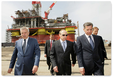 Prime Minister Vladimir Putin visited the Astrakhan Shipbuilding Production Association