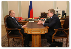 Prime Minister Vladimir Putin held a working meeting with Deputy Prime Minister and Minister of Finance Alexey Kudrin
