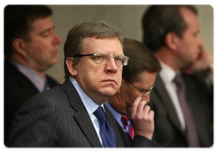 Alexei Kudrin during the State Duma meeting at which Prime Minister Vladimir Putin made an annual Government report|6 april, 2009|13:37