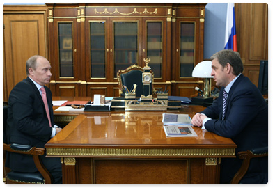 Vladimir Putin met with Primorye Territory Governor Sergei Darkin