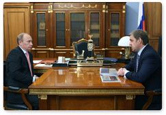 Vladimir Putin met with Primorye Territory Governor Sergei Darkin