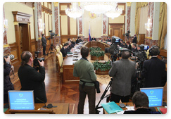 Prime Minister Vladimir Putin chaired a Government meeting