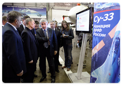 Prime Minister Vladimir Putin visiting the Yury Gagarin Komsomolsk-on-Amur Aircraft Production Association (KNAAPO)|11 may, 2009|12:16