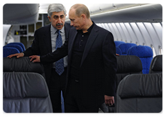 Prime Minister Vladimir Putin visiting the Yury Gagarin Komsomolsk-on-Amur Aircraft Production Association (KNAAPO)|11 may, 2009|12:16