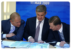 Prime Minister Vladimir Putin chaired a meeting on the development of the shipbuilding industry in the Russian Far East|11 may, 2009|12:16