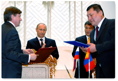 По итогам российско-монгольских переговоров подписан ряд двусторонних документов