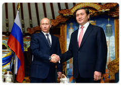 Председатель Правительства Российской Федерации встретился с Президентом Монголии Н.Энхбаяром|13 мая, 2009|12:10