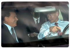 Prime Minister Vladimir Putin meeting with his Italian counterpart Silvio Berlusconi in Sochi|15 may, 2009|19:19