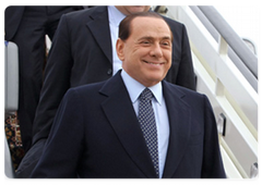 Председатель Совета Министров Италии С.Берлускони, посетивший Россию с рабочим визитом|15 мая, 2009|19:19