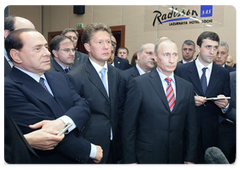 В.В.Путин и Председатель Совета Министров Италии С.Берлускони по итогам их встречи в Сочи ответили на вопросы журналистов|15 мая, 2009|21:37