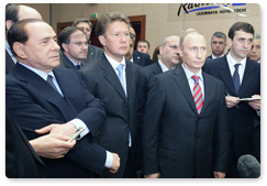 В.В.Путин и Председатель Совета Министров Италии С.Берлускони по итогам их встречи в Сочи ответили на вопросы журналистов
