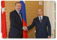 Prime Minister Vladimir Putin met with Turkish Prime Minister Recep Tayyip Erdogan in Sochi