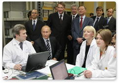 Prime Minister Vladimir Putin visits the Nikolai Dukhov Research Institute of Automation