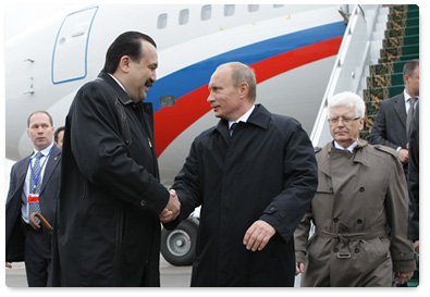 В.В.Путин прибыл в Республику Казахстан с рабочим визитом