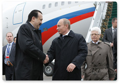 В.В.Путин прибыл в Республику Казахстан с рабочим визитом