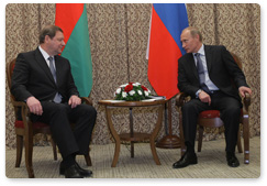 Prime Minister Vladimir Putin met with his Belarusian counterpart, Sergei Sidorsky, in Astana