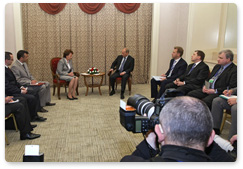 Prime Minister Vladimir Putin met with Acting Prime Minister of Moldova Zinaida Greceanii