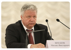 Chairman of the Federation of Independent Trade Unions of Russia (FNPR) Mikhail Shmakov attending the National Conference of the Chairmen of Primary Trade Union Organisations – FNPR Members|26 may, 2009|16:09