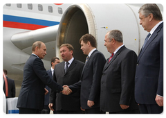В.В.Путин прибыл с рабочим визитом в Минск|28 мая, 2009|16:32