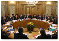 Prime Minister Vladimir Putin held talks with Belarusian Prime Minister Sergei Sidorsky