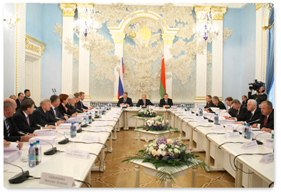 В.В.Путин принял участие в заседании Совета Министров Союзного государства России и Белоруссии