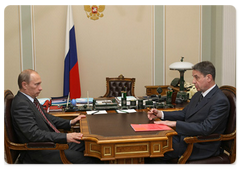 Prime Minister Vladimir Putin held a meeting with Alexander Avdeyev, Minister of Culture|29 may, 2009|15:59