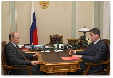 Prime Minister Vladimir Putin held a meeting with Alexander Avdeyev, Minister of Culture