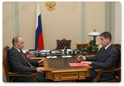 Prime Minister Vladimir Putin held a meeting with Alexander Avdeyev, Minister of Culture