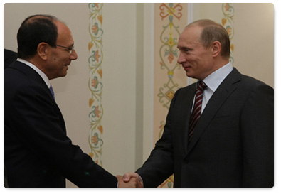 Prime Minister Vladimir Putin met with Italian Senate President Renato Schifani