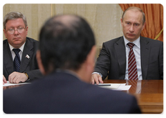 Prime Minister Vladimir Putin met with Italian Senate President Renato Schifani|29 may, 2009|15:59