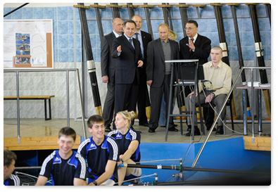 Prime Minister Vladimir Putin visited Moscow Olympic Reserve School No. 2