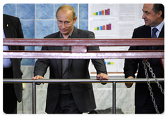 Prime Minister Vladimir Putin visiting Moscow Olympic Reserve School No. 2|7 may, 2009|16:22